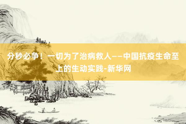 分秒必争！一切为了治病救人——中国抗疫生命至上的生动实践-新华网